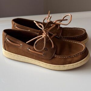 Sperry Top Sider Tan Leather Boat Shoes